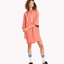 Tommy Hilfiger dámské mikinové korálové šaty Garment