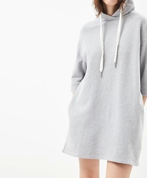 Tommy Hilfiger dámské šedé mikinové šaty Garment
