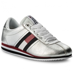 Tommy Hilfiger dámské stříbrné tenisky Retro