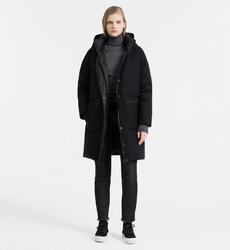 Calvin Klein dámský černý péřový kabát - XS (099)