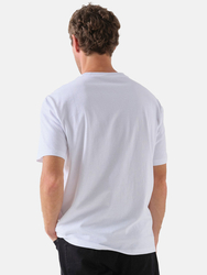 Pánské bílé tričko Salsa jeans  - M (001)