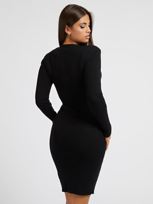 Guess dámské černé šaty - S (JBLK)