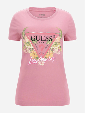 Guess dámské růžové tričko - L (G67G)