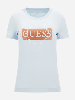Guess dámské světle modré tričko - XS (G7EJ)