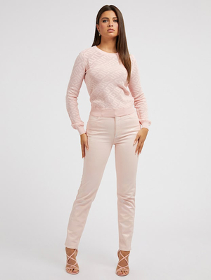 Guess dámský růžový svetr - XS (G65T)