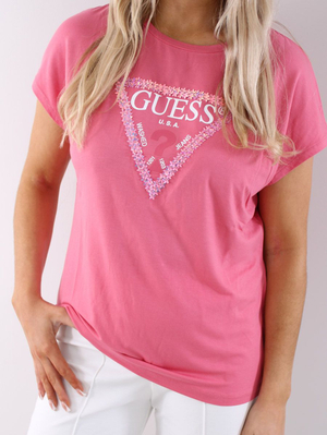 Guess dámské růžové tričko - M (G65P)