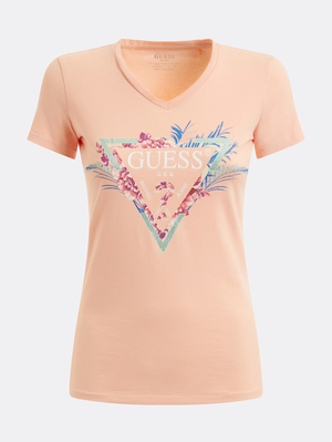 Guess dámské broskvové tričko - XS (G6L1)