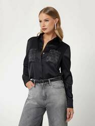 Guess dámská černá košile - XS (JBLK)