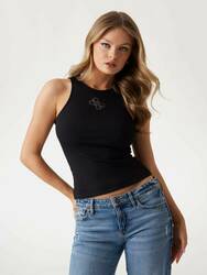 Guess dámské černé tílko - XS (JBLK)