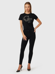 Guess dámské černé tričko - S (JBLK)