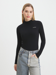 Guess dámské černé tričko - M (JBLK)
