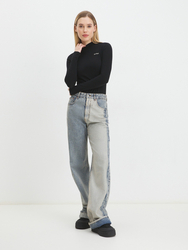 Guess dámské černé tričko - M (JBLK)