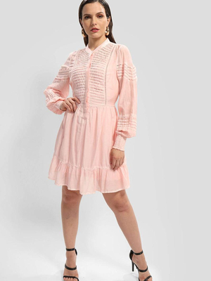 Guess dámské růžové šaty - M (F6W9)