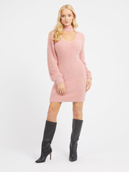 Guess dámské růžové pletené šaty - XS (F6M0)