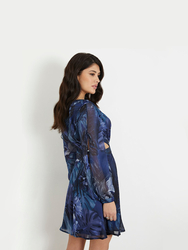 Guess dámské modré šaty - XS (P7PC)