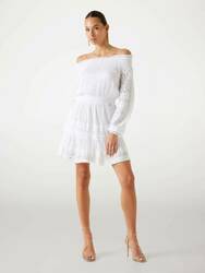 Guess dámské bílé šaty - XS (G011)