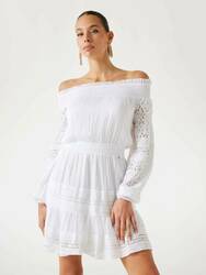 Guess dámské bílé šaty - XS (G011)