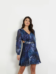 Guess dámské modré šaty - XS (P7PC)