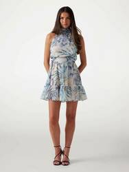 Guess dámské modré šaty - XS (P7VM)