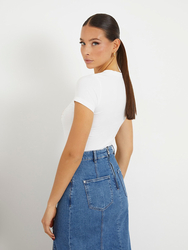 Guess dámské bílé tričko - XL (G011)