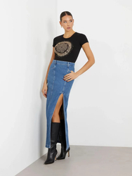 Guess dámské černé tričko - XS (JBLK)