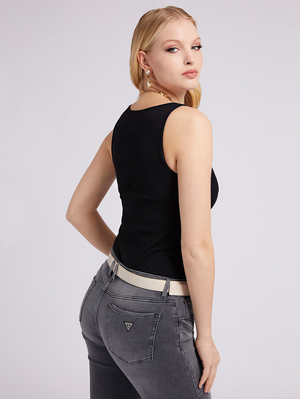 Guess dámský černý top - S (JBLK)