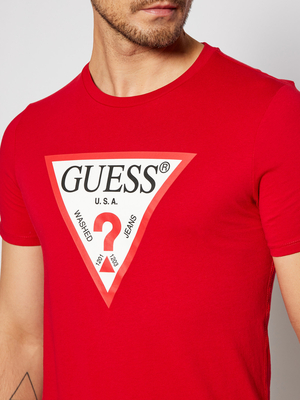 Guess pánské červené triko - L (TLRD)