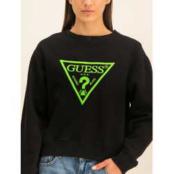 Guess dámská černá mikina Neon Logo - XS (JBLK)