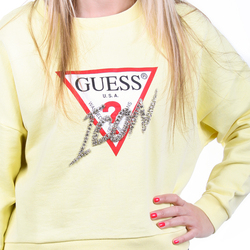 Guess dámská žlutá mikina Icon - S (G2H5)
