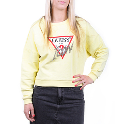 Guess dámská žlutá mikina Icon - S (G2H5)