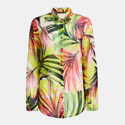 Guess dámská vzorovaná košile Tropical - XS (P26C)