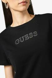 Guess dámské černé tričko - L (JBLK)