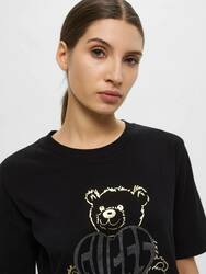 Guess dámské černé tričko - M (JBLK)