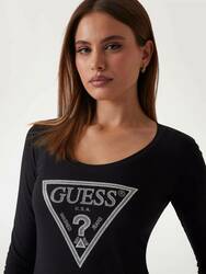 Guess dámské černé tričko - XS (JBLK)