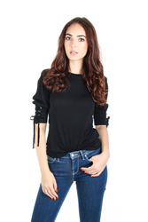 Guess dámské černé tričko Berenice - XS (JBLK)