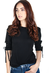 Guess dámské černé tričko Berenice - XS (JBLK)