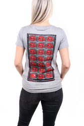 Guess dámské šedé tričko Kiss - XS (SHGY)