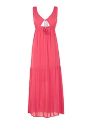 Guess dámské růžové maxi šaty - XS (A543)