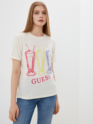 Guess dámské smetanové tričko - XS (G012)