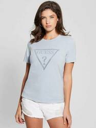 Guess dámské světle modré tričko - XS (G7N1)