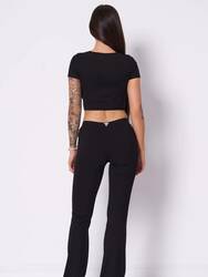 Guess dámský černý top - XS (JBLK)