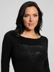 Guess dámský černý svetřík - XS (JBLK)