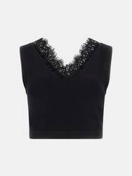 Guess dámský černý top - XS (JBLK)