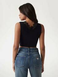 Guess dámský černý top - XS (JBLK)