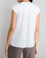 Guess dámský bílý elegantní top Pura - M (TWHT)
