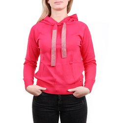 Guess dámský růžový svetřík s kapucí - L (G6X7)
