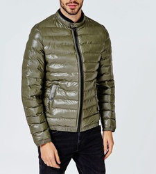 Guess pánská olivově zelená přechodová bunda Puffa - XXL (G827)