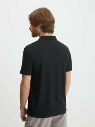 Guess pánské černé polo tričko - M (JBLK)