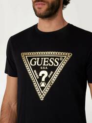 Guess pánské černé tričko - M (JBLK)