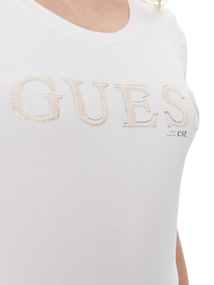 Guess dámské bílé tričko  - XS (G011)